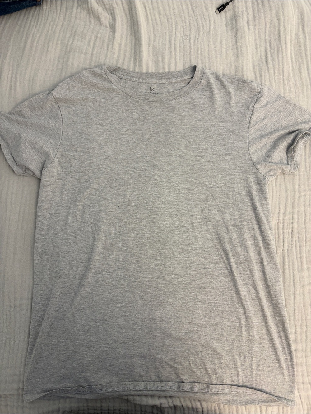 George Men's Short Sleeve Crew Neck Tee - Light Gray